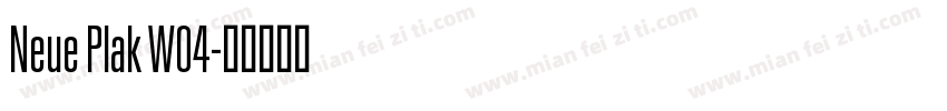 Neue Plak W04字体转换